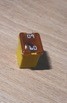 перевірений, запобіжник на 60А, жовтий, крайслер, додж
