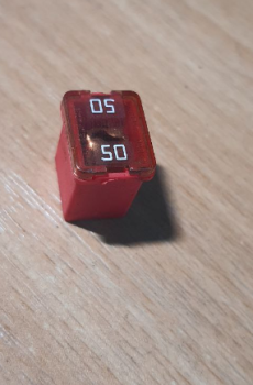 перевірений, запобіжник на 50А, червоний, крайслер, додж